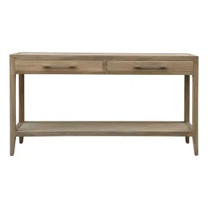 Mauvoisin Oak Timber Console Table, 150cm, Weathered Oak by Manoir Chene, a Console Table for sale on Style Sourcebook