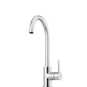 Venice Gooseneck Mixer | Made From Brass In Chrome Finish By Oliveri by Oliveri, a Kitchen Taps & Mixers for sale on Style Sourcebook