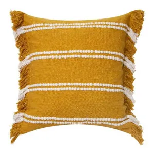 J.Elliot Hana Mustard and Ivory 50x50cm Cushion by null, a Cushions, Decorative Pillows for sale on Style Sourcebook