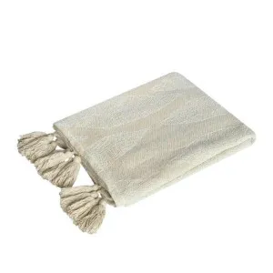 J.Elliot Kye Cream and Ivory Throw by null, a Throws for sale on Style Sourcebook