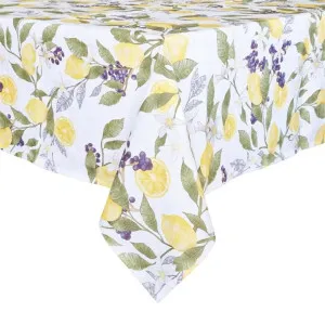 J.Elliot Lemon White Multi Tablecloth by null, a Table Cloths & Runners for sale on Style Sourcebook