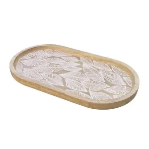J.Elliot Maya Natural Oval Serving Tray by null, a Trays for sale on Style Sourcebook