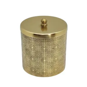 J.Elliot Carmella Gold Decorative Jar by null, a Vases & Jars for sale on Style Sourcebook
