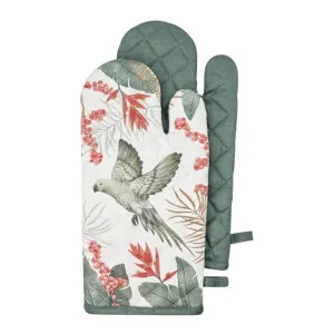 J.Elliot Tropical White and Evergreen Oven Mitt 2 Pack by null, a Oven Mitts & Potholders for sale on Style Sourcebook