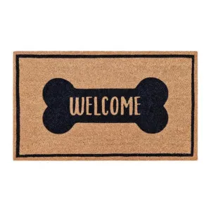 J.Elliot PVC Backed Dog Welcome Coir Mat by null, a Doormats for sale on Style Sourcebook