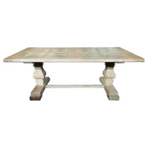 Bellington Reclaimed Elm Timber Pedestal Dining Table, 200cm by Montego, a Dining Tables for sale on Style Sourcebook