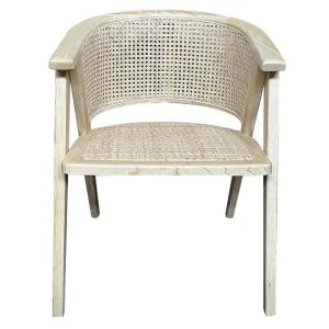 Caribbean Elm Timber & Rattan Carver Dining Chair, Natural by Montego, a Dining Chairs for sale on Style Sourcebook