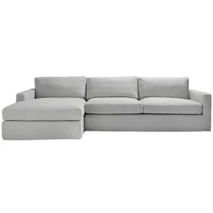 Sunday Duxton Pewter Chaise - 3 Seater by James Lane, a Sofas for sale on Style Sourcebook