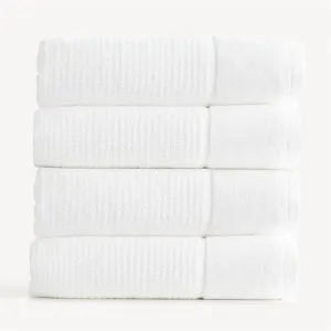 Renee Taylor Cambridge Textured 4 Piece Snow Bath Towel Pack by null, a Towels & Washcloths for sale on Style Sourcebook