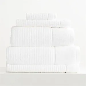 Renee Taylor Cambridge Textured 5 Piece Snow Towel Pack by null, a Towels & Washcloths for sale on Style Sourcebook