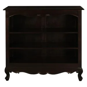 Queen Ann Mahogany Timber Lowline Bookcase, Chocolate by Centrum Furniture, a Bookshelves for sale on Style Sourcebook