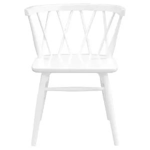 Sierra Oak Timber Dining Chair, Set of 2, White by Centrum Furniture, a Dining Chairs for sale on Style Sourcebook