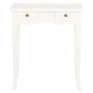 Queen Ann Mahogany Timber Phone Table, 62cm, White by Centrum Furniture, a Console Table for sale on Style Sourcebook