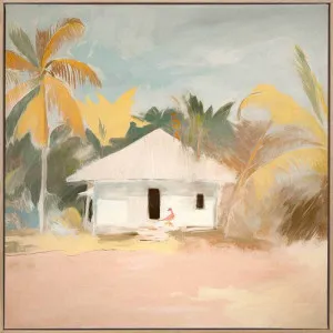 The Beach Hut II Canvas Art Print by Urban Road, a Prints for sale on Style Sourcebook