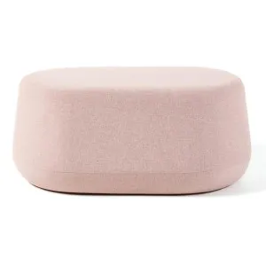 Pippa Fabric Oval Ottoman, Lemonade Pink by M Co Living, a Ottomans for sale on Style Sourcebook