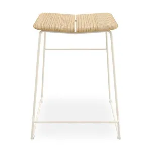 Aero Ashwood & Steel Counter Stool, Natural / Off White by Gus, a Bar Stools for sale on Style Sourcebook