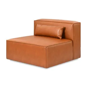 Mix Vegan Leather Modular Sofa, Armless Unit, Cognac by Gus, a Sofas for sale on Style Sourcebook