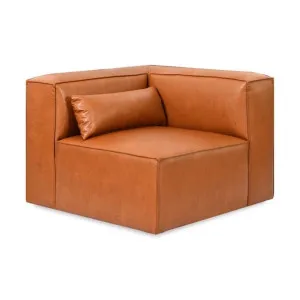 Mix Vegan Leather Modular Sofa, Corner Unit, Cognac by Gus, a Sofas for sale on Style Sourcebook