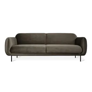 Nord Velvet Fabric Sofa, 3 Seater, Casella Mink by Gus, a Sofas for sale on Style Sourcebook