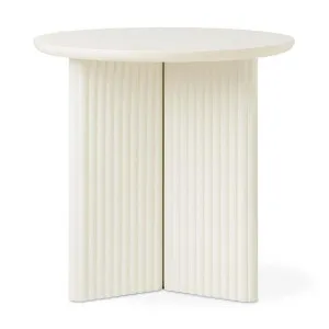 Odeon Wooden Round Round Side Table, Pearl by Gus, a Side Table for sale on Style Sourcebook