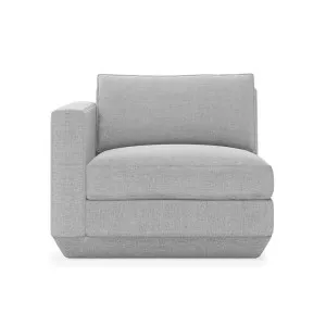 Podium Fabric Modular Sofa, Left Arm Unit, Bayview Silver by Gus, a Sofas for sale on Style Sourcebook