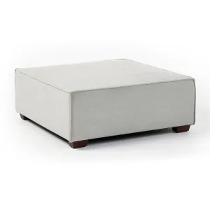 Atticus Fabric Ottoman, Light Grey by M Co Living, a Sofas for sale on Style Sourcebook