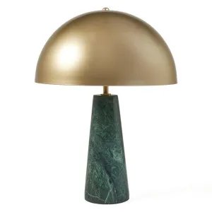 Dome Metal & Marble Table Lamp, Gold / Green by M Co Living, a Table & Bedside Lamps for sale on Style Sourcebook