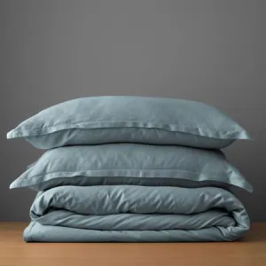 Canningvale Lustro Bamboo Quilt Cover Set - Navy, Queen, Bamboo by Canningvale, a Quilt Covers for sale on Style Sourcebook