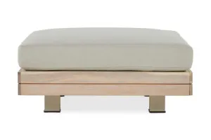 Newport Outdoor Ottoman, White, by Lounge Lovers by Lounge Lovers, a Ottomans for sale on Style Sourcebook