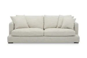 Long Beach Leather 3 Seat Sofa, Phoenix Mushroom, by Lounge Lovers by Lounge Lovers, a Sofas for sale on Style Sourcebook