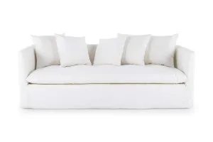 Santa Monica 3 Seat Sofa, White, by Lounge Lovers by Lounge Lovers, a Sofas for sale on Style Sourcebook