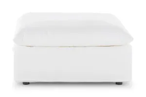 Santa Monica Ottoman, White, by Lounge Lovers by Lounge Lovers, a Ottomans for sale on Style Sourcebook