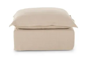 Toorak 85cm Ottoman, Florence Natural, by Lounge Lovers by Lounge Lovers, a Ottomans for sale on Style Sourcebook