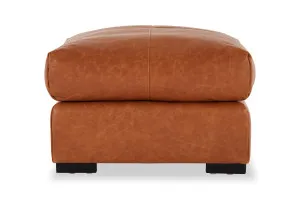 Urban Leather Ottoman, Phoenix Tan, by Lounge Lovers by Lounge Lovers, a Ottomans for sale on Style Sourcebook