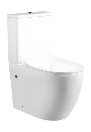 Manor Rimless Back To Wall Suite - White by Cob & Pen, a Toilets & Bidets for sale on Style Sourcebook