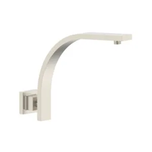 Shower Arm Wall Mount Curved Square Rail | Made From Brass In Brushed Nickel By Raymor by Raymor, a Showers for sale on Style Sourcebook