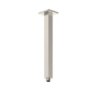 Shower Arm Ceiling Mount Straight Square Rail 300mm | Made From Brass In Brushed Nickel By Raymor by Raymor, a Showers for sale on Style Sourcebook