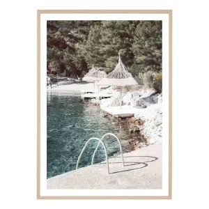 Beachside Ladder Framed Print in 113 x 159cm by OzDesignFurniture, a Prints for sale on Style Sourcebook