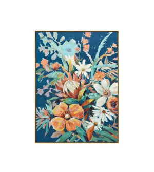 Vibrant Lively Floral Wall Art Canvas 120cm x 90cm by Luxe Mirrors, a Artwork & Wall Decor for sale on Style Sourcebook
