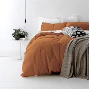 Park Avenue Vintage Washed Cotton Auburn Quilt Cover Set by null, a Quilt Covers for sale on Style Sourcebook