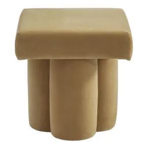 Ace Velvet Fabric Footstool, Ochre by Cozy Lighting & Living, a Stools for sale on Style Sourcebook