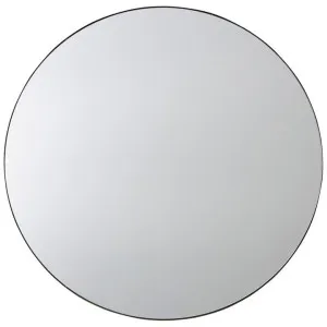 Coco Iron Frame Round Wall Mirror, 80cm, Black by Elme Living, a Mirrors for sale on Style Sourcebook