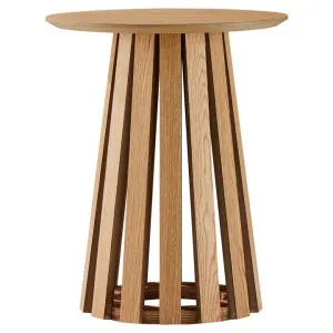 Haneda Wooden Round Side Table, Natural by HOMESTAR, a Side Table for sale on Style Sourcebook