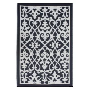 Venice Reversible Outdoor Rug, 270x180cm, Black by Fobbio Home, a Outdoor Rugs for sale on Style Sourcebook