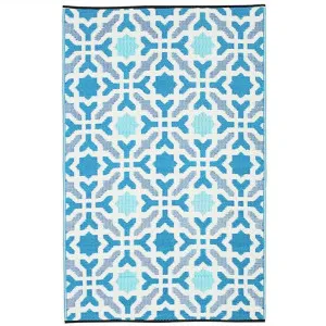 Seville Reversible Outdoor Rug, 179x120cm, Blue by Fobbio Home, a Outdoor Rugs for sale on Style Sourcebook