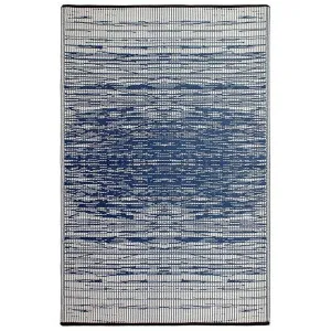Brooklyn Reversible Outdoor Rug, 238x150cm, Navy by Fobbio Home, a Outdoor Rugs for sale on Style Sourcebook