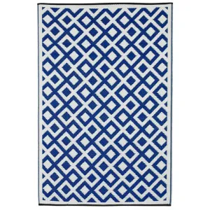 Marina Reversible Outdoor Rug, 270x180cm, Indigo Blue by Fobbio Home, a Outdoor Rugs for sale on Style Sourcebook