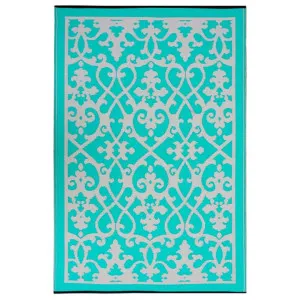 Venice Reversible Outdoor Rug, 270x180cm, Turquoise by Fobbio Home, a Outdoor Rugs for sale on Style Sourcebook
