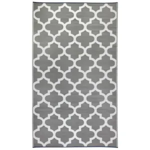 Tangier Trellis Reversible Outdoor Rug, 270x180cm, Grey by Fobbio Home, a Outdoor Rugs for sale on Style Sourcebook