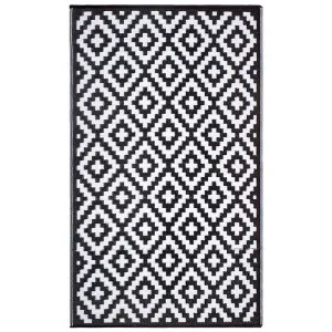 Aztec Reversible Outdoor Rug, 238x150cm, Black by Fobbio Home, a Outdoor Rugs for sale on Style Sourcebook